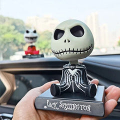 Disney Jack Skellington Bobble Head Doll - Collectible PVC Action Figure - 12cm Jack Skelington / With Box