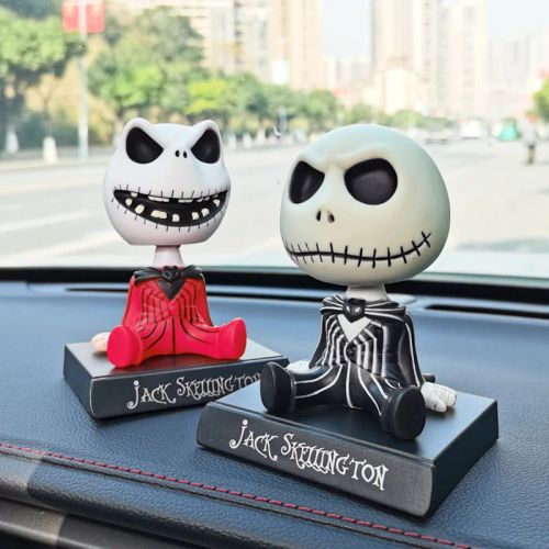 Disney Jack Skellington Bobble Head Doll - Collectible PVC Action Figure - 12cm Jack Skelington / With Box