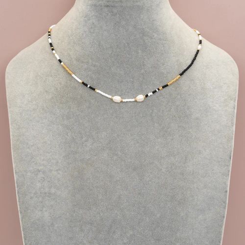 Go2Boho Handmade Geometric Glass Necklace for Stylish Occasions - ZZ-N23062002A