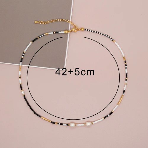 Go2Boho Handmade Geometric Glass Necklace for Stylish Occasions - ZZ-N23062002A