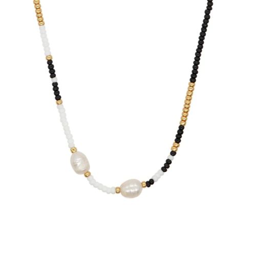 Go2Boho Handmade Geometric Glass Necklace for Stylish Occasions - ZZ-N23062002A