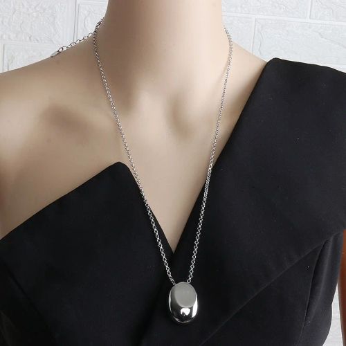 Trendy Geometric Pendant Necklace - Fashionable Zinc Alloy Accessory