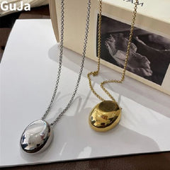Trendy Geometric Pendant Necklace - Fashionable Zinc Alloy Accessory