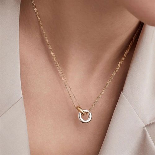 Lanjuzi Minimalist Round Pendant Necklace - Stylish Statement Jewellery