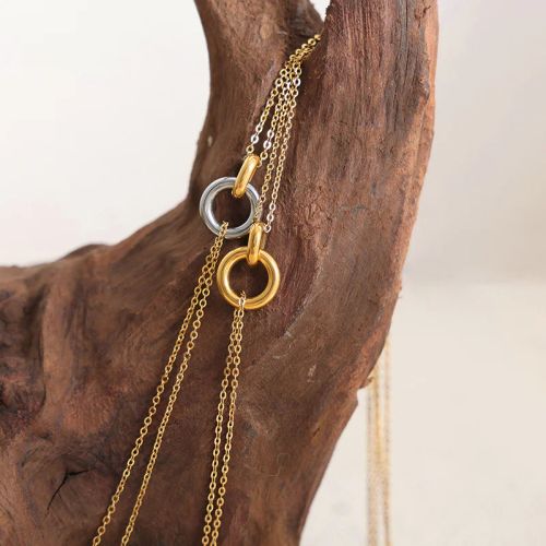 Lanjuzi Minimalist Round Pendant Necklace - Stylish Statement Jewellery