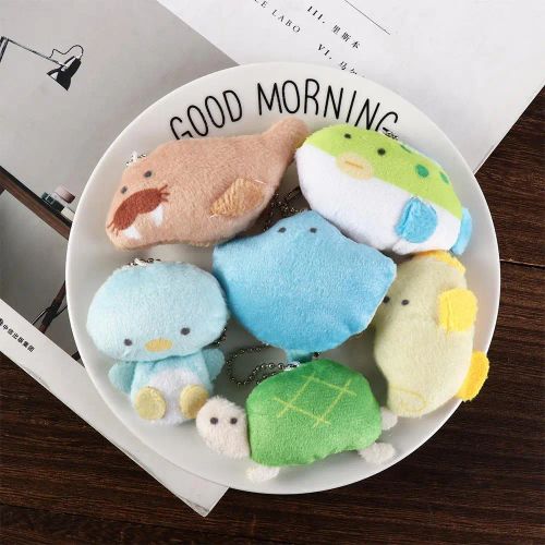 Cute Plush Animal Keychain - Multicoloured Soft Plush Decoration