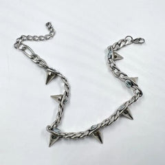 Personalised Silver Rivet Necklace - Stylish & Versatile Pendant - Silver