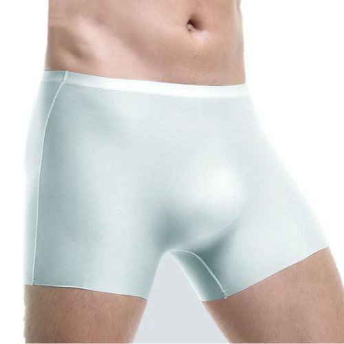 Breathable Seamless Ice Silk Boxers - Plus Size Men’s Underwear
