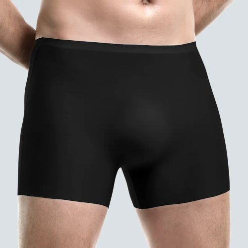 Breathable Seamless Ice Silk Boxers - Plus Size Men’s Underwear