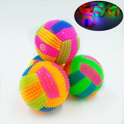 Multicolour LED Light Sound Ball - Fun Interactive Dog Toy