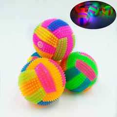 Multicolour LED Light Sound Ball - Fun Interactive Dog Toy