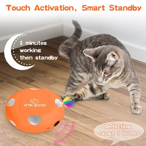 INKZOO Interactive Cat Toy - Engaging Feather Fun for Cats