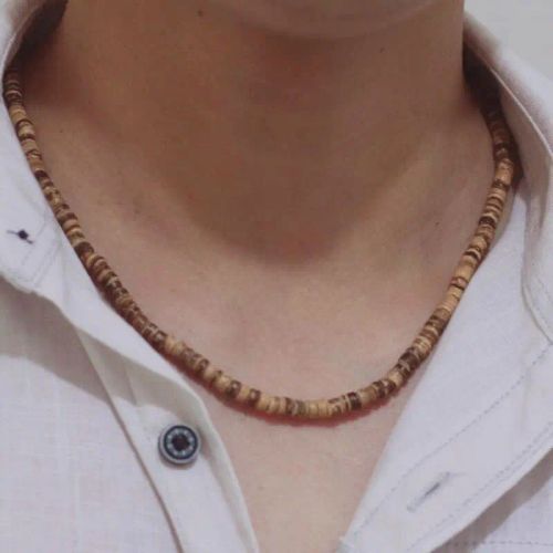 Minimalist Wenge Wood Choker Necklace - Stylish Accessory Gift