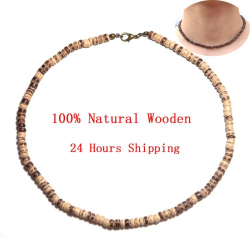 Minimalist Wenge Wood Choker Necklace - Stylish Accessory Gift