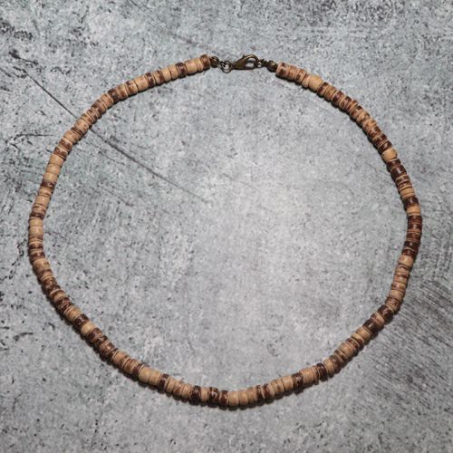 Minimalist Wenge Wood Choker Necklace - Stylish Accessory Gift