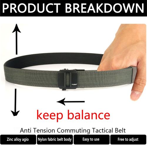 TUSHI Durable Nylon Belts - Quick Release & Adjustable - Casual Wear