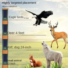 Ultrasonic Bird Repeller with LED Lights - Effective Pest Control Solution - Z116A