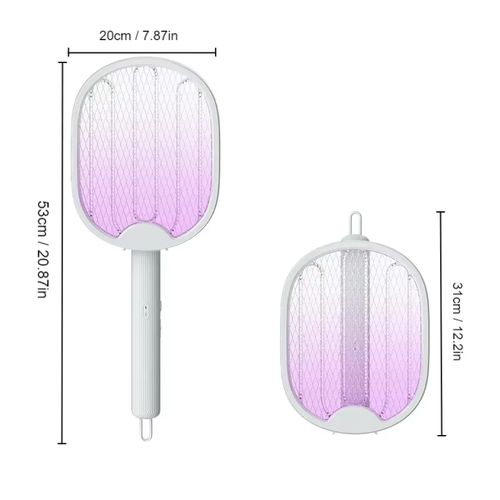 USB Rechargeable Electric Foldable Mosquito Repellent Lamp - Pest Control Device - WHITE