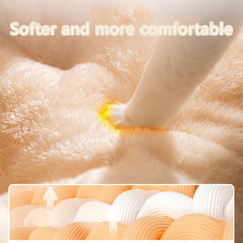 Warm Plush Cat Sleeping Bag Cave - Cozy Winter Pet Bed