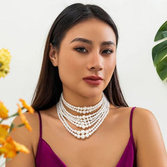 Ingemark Trendy Mood Tracker Simulated Pearl Chain Necklace - Chain