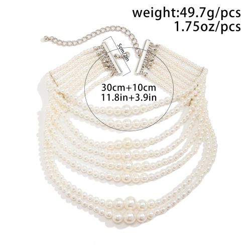 Ingemark Trendy Mood Tracker Simulated Pearl Chain Necklace - Chain