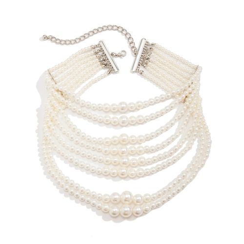 Ingemark Trendy Mood Tracker Simulated Pearl Chain Necklace - Chain