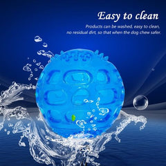 Bouncy Dog Toy Ball - Bite-Resistant & Elastic for Healthy Chewing