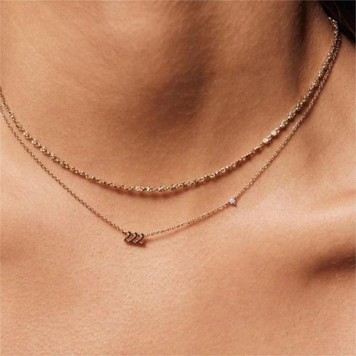 Classic Letter Pendant Necklace - Stainless Steel Fashion Jewellery