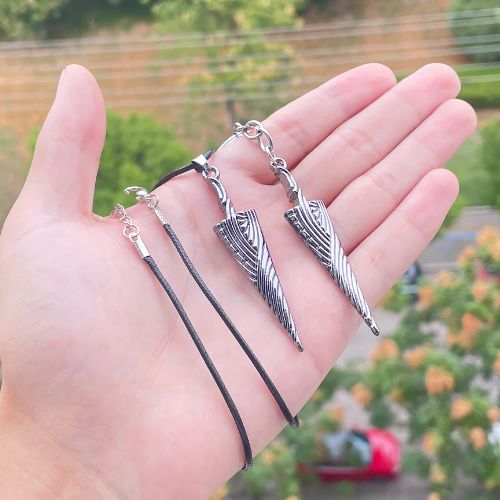 SONGCHANGJEWELRY Hollow Knight Pendant Necklace - Trendy Geometric Fashion