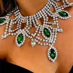 Exquisite Rhinestone Necklace - Luxury Bridal & Party Accessory