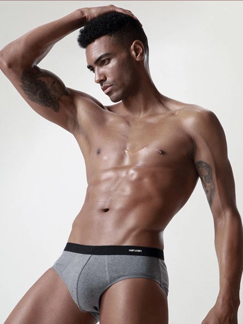Comfortable Cotton Spandex Briefs - Breathable Male Underwear - Model 5025