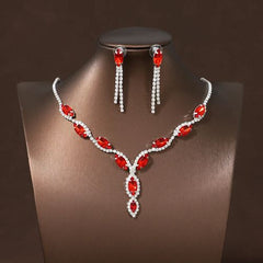 Ita:cazzo Elegant Necklace Earring Set for Weddings & Festivals