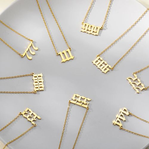 HPTOTMG Geometric Design Fashion Necklace - Unique Message Reminder