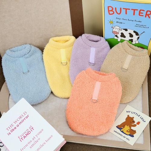 Soft Plush Winter Dog Sweater - Warm Dog Clothes for Small Breeds
