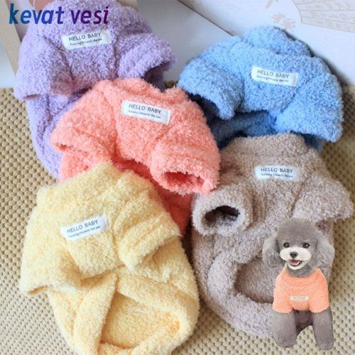 Soft Plush Winter Dog Sweater - Warm Dog Clothes for Small Breeds