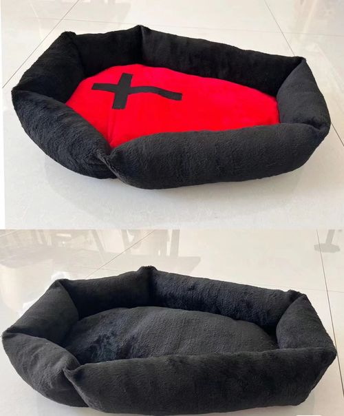 Halloween Themed Plush Pet Bed - Warm & Washable Dog/Cat Cushion - 1