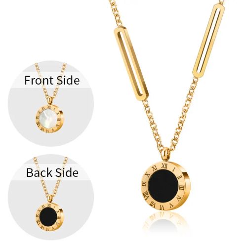 PAXA Classic Round Pendant Necklace - Stylish Fashion Jewellery