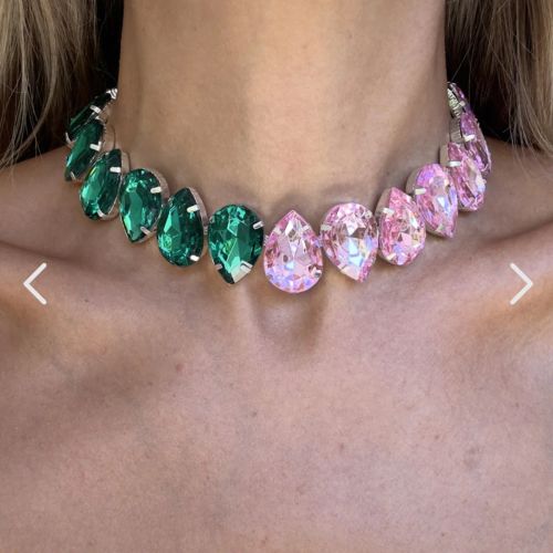 KMVEXO Vintage Crystal Choker Necklace - Unique Statement Jewellery