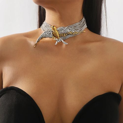 KMVEXO Luxury Rhinestone Choker Necklace - Statement Vintage Jewelry