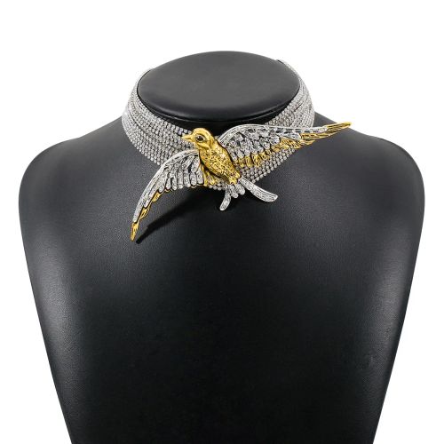 KMVEXO Luxury Rhinestone Choker Necklace - Statement Vintage Jewelry