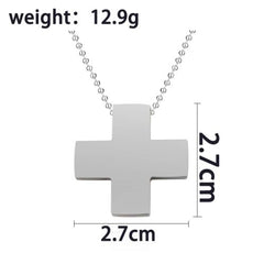 YUMEI Alloy Cross Pendant Necklace - Trendy Cosplay Jewellery - N635
