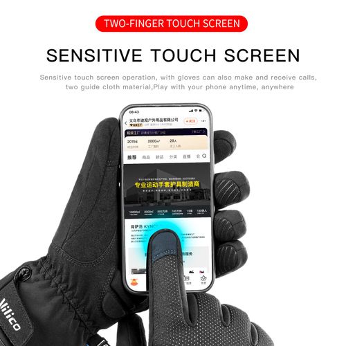 Kyncilor Waterproof Winter Gloves - Warm Touchscreen Skiing Gloves