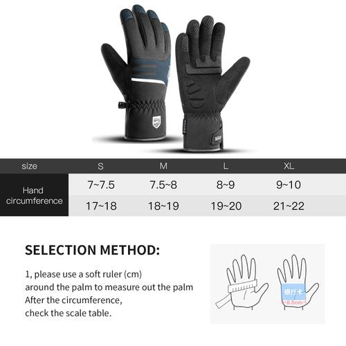 Kyncilor Waterproof Winter Gloves - Warm Touchscreen Skiing Gloves