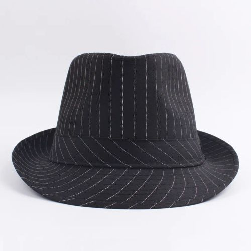 Golexury Striped Casual Fedora Hat for Sunshade & Party Wear