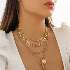 Ingemark Vintage Heart Necklace - Mood Tracker & Fashion Accessory - 5pc