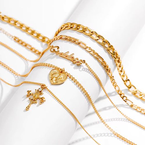 Ingemark Vintage Heart Necklace - Mood Tracker & Fashion Accessory - 5pc