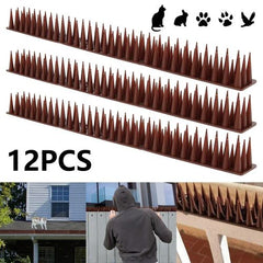 Bird Prevention Spikes - Effective Pest Control - 12 Pack - 12PCS