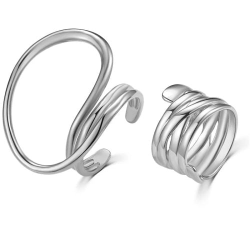 Laoloutian Geometric Statement Rings Set for Fashionable Parties