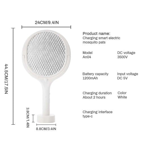 Mosquito Swatter 3500V Rechargeable Extendable Pest Control Device