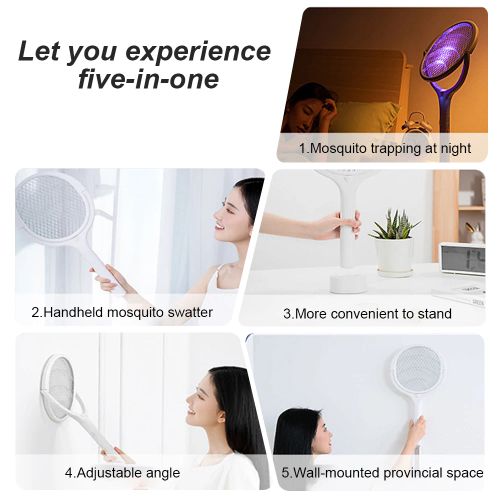 Mosquito Swatter 3500V Rechargeable Extendable Pest Control Device